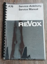 Revox service anleitung gebraucht kaufen  Ebermannstadt