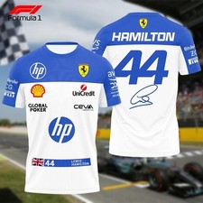 Camiseta Lewis Hamilton branca Ferrari F1 Formula 1 2025 designs legais - Nova em folha comprar usado  Enviando para Brazil