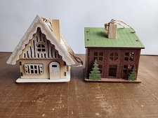 Lote de 3 polegadas de enfeite de madeira para casa World Market sem marca comprar usado Lote de 3 polegadas de enfeite de madeira para casa World Market sem marca comprar usado  Enviando para Brazil