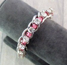 Pink woven ribbon for sale  SHREWSBURY