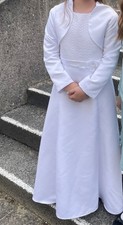 Kommunionkleid 146 schlicht gebraucht kaufen  Bischberg