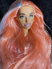 Cabelo Longo Rosa/Azul-Articulado-Olhos Verdes-Boneca Barbie Mattel-Para OOAK #12 comprar usado  Enviando para Brazil