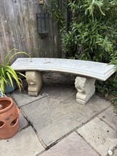 Concrete garden bench for sale  DUNSTABLE