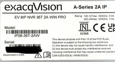 Exacqvision ip08 36t for sale  Roselle