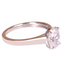 14K Solid Rose Gold April Birth Diamond Wedding Solitaire Statement Ring Jewelry comprar usado  Enviando para Brazil