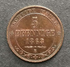Sachsen pfennige 1863 gebraucht kaufen  Chemnitz