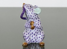 Usado, Estatueta de porcelana HEREND RAT roxa rede modelo 15521 Hungria Estado perfeito comprar usado  Enviando para Brazil