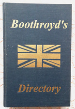 Boothroyds directory british for sale  LONDON