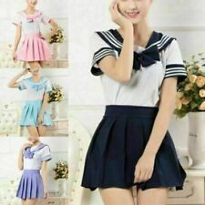 1x Vestido Escolar Japonês Meninas Uniforme de Marinheiro Anime Fantasia Cosplay Terno comprar usado  Enviando para Brazil