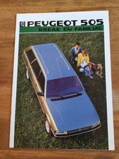 Brochure peugeot 505 d'occasion  Saint-Sylvain-d'Anjou
