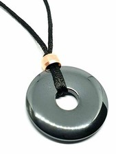 Hematite donut pendant for sale  NUNEATON