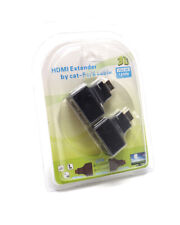 Extensor de cabo de rede HDMI para RJ45 portas duplas, 2pk comprar usado  Enviando para Brazil
