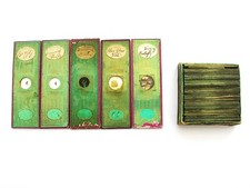 Antique microscope slides. for sale  LEDBURY