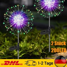 200led solarleuchte feuerwerk gebraucht kaufen  Aspisheim, Grolsheim
