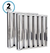 Usado, Filtros para exaustores de cozinha comerciais de aço inoxidável Kleen-Gard 20A x 25W Qtd. 2 comprar usado Usado, Filtros para exaustores de cozinha comerciais de aço inoxidável Kleen-Gard 20A x 25W Qtd. 2 comprar usado  Enviando para Brazil