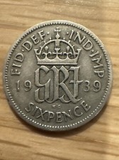 Sixpence king george for sale  LONDON