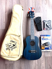 Blue concert ukulele for sale  SUNDERLAND