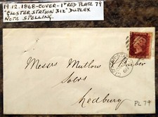 1868 cover red for sale  LYNDHURST