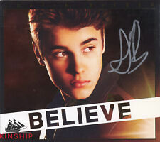 Justin Bieber assinado Believe CD JSA LOA música pop rara autografada Z2138, usado comprar usado  Enviando para Brazil