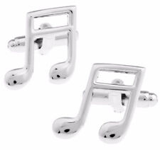 Argent Sheet Musique Croche Note Motif Cadeau Hommes Manchette Liens Par Direct comprar usado  Enviando para Brazil
