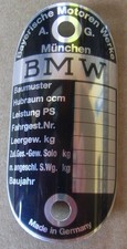 Typenschild motorrad bmw gebraucht kaufen  Hürtgenwald