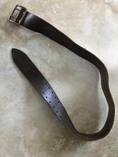 Cinto de oficial do Exército Russo Soviético, couro real. Marrom. Comprimento 100 cm usado comprar usado  Enviando para Brazil