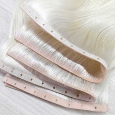 Trama de furo invisível extensões de cabelo humano trama de aba dupla cabelo natural reto comprar usado  Enviando para Brazil