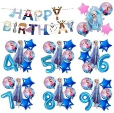 Conjunto de balões tema congelado Elsa idade folha látex menina decoração festa de aniversário infantil comprar usado  Enviando para Brazil