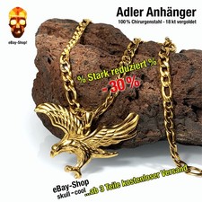 Adler 18kt vergoldet gebraucht kaufen  München
