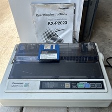 Antiga impressora matricial Panasonic Quiet Printing KX-P2023 24 pinos com manual e disco comprar usado  Enviando para Brazil