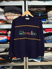 Usado, Suéter masculino vintage United Colors Of Benetton bordado grande logotipo anos 90’s malha M comprar usado  Enviando para Brazil