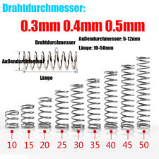 Druckfeder, Feder, Edelstahl-Spiralfeder,Draht 0，3mm 0，4mm 0，5mm Länge 10-50 mm, usado comprar usado  Enviando para Brazil