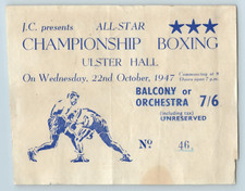 1947 boxing ticket for sale  CARRICKFERGUS