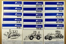LOTE DE 15 folhetos antigos Fiat-Allis tratores de esteira carregadeiras raspadores gradiantes comprar usado  Enviando para Brazil