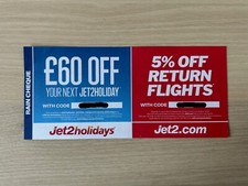 Jet2 rain cheque for sale  BRIGHOUSE