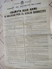 Manifesto seconda guerra usato  Salerno
