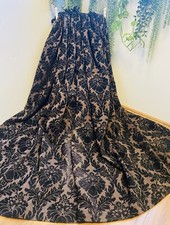 Brown black damask for sale  THORNTON-CLEVELEYS