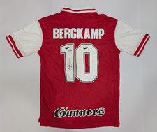 Camiseta DENNIS BERGKAMP traseira assinada Arsenal FC autenticada por Beckett comprar usado  Enviando para Brazil