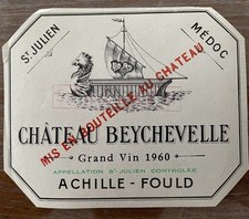 étiquette château beychevell d'occasion  Toul