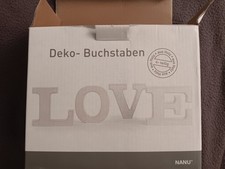 Deko buchstaben love gebraucht kaufen  Hamburg