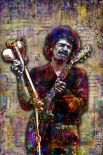 Cartaz CARLOS SANTANA, impressão tributo guitarra Carlos Santana frete grátis para nós comprar usado  Enviando para Brazil