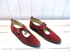 Chaussures daim bordeaux d'occasion  Serris
