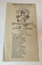 1864 election ticket d'occasion  Expédié en Belgium