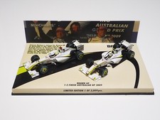 MINICHAMPS 1:43 BRAWN GP 1-2 ACABAMENTO J. BOTÃO, R. BARRICHELLO AUSTRALIAN GP 2009, usado comprar usado  Enviando para Brazil