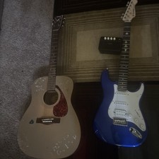 Blue strat guitar for sale  Columbia