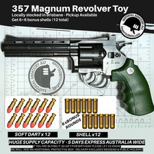 Usado, Brinquedo revólver .357 Magnum - EMBASTECIDO EM BRISBANE - 6 RODADAS BÔNUS - 5 DIAS DE CHEGADA comprar usado  Enviando para Brazil