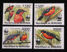 Burundi 2011 birds for sale  MILTON KEYNES