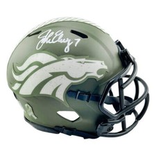 Usado, Mini capacete de futebol americano assinado por John Elway Denver Broncos saudação ao serviço (Beckett comprar usado  Enviando para Brazil