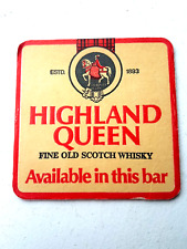Tapete/coaster de cerveja vintage Highland Queen - Scotch Whisky Cat No'05 comprar usado  Enviando para Brazil