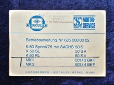 Hercules betriebsanleitung 197 gebraucht kaufen  Vechta